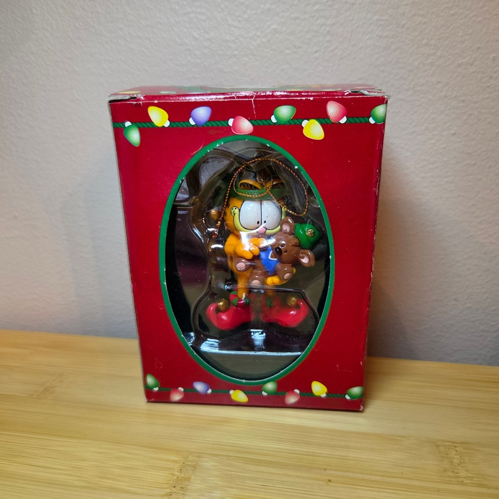 Garfield Christmas Greetings Trim-A-Tree Ornament Pooky Elf 1996